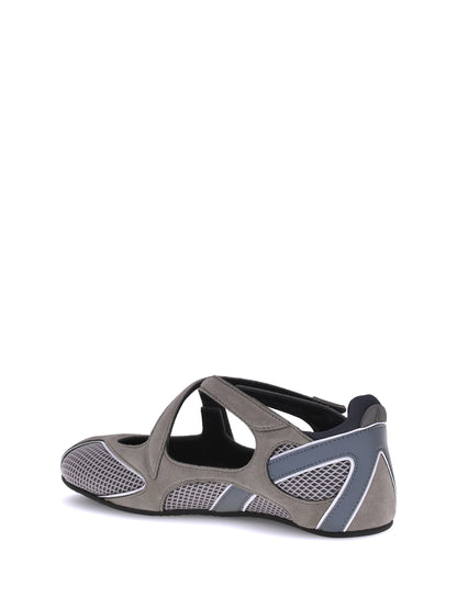 The Attico Nomad Ballerinas - Grey