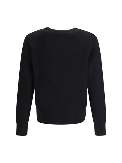 Ami Paris Ami de Coeur Cardigan - Noir/Rouge