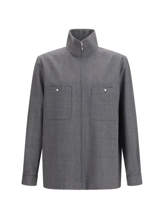 VALENTINO Mouliné wool shirt Jacket
