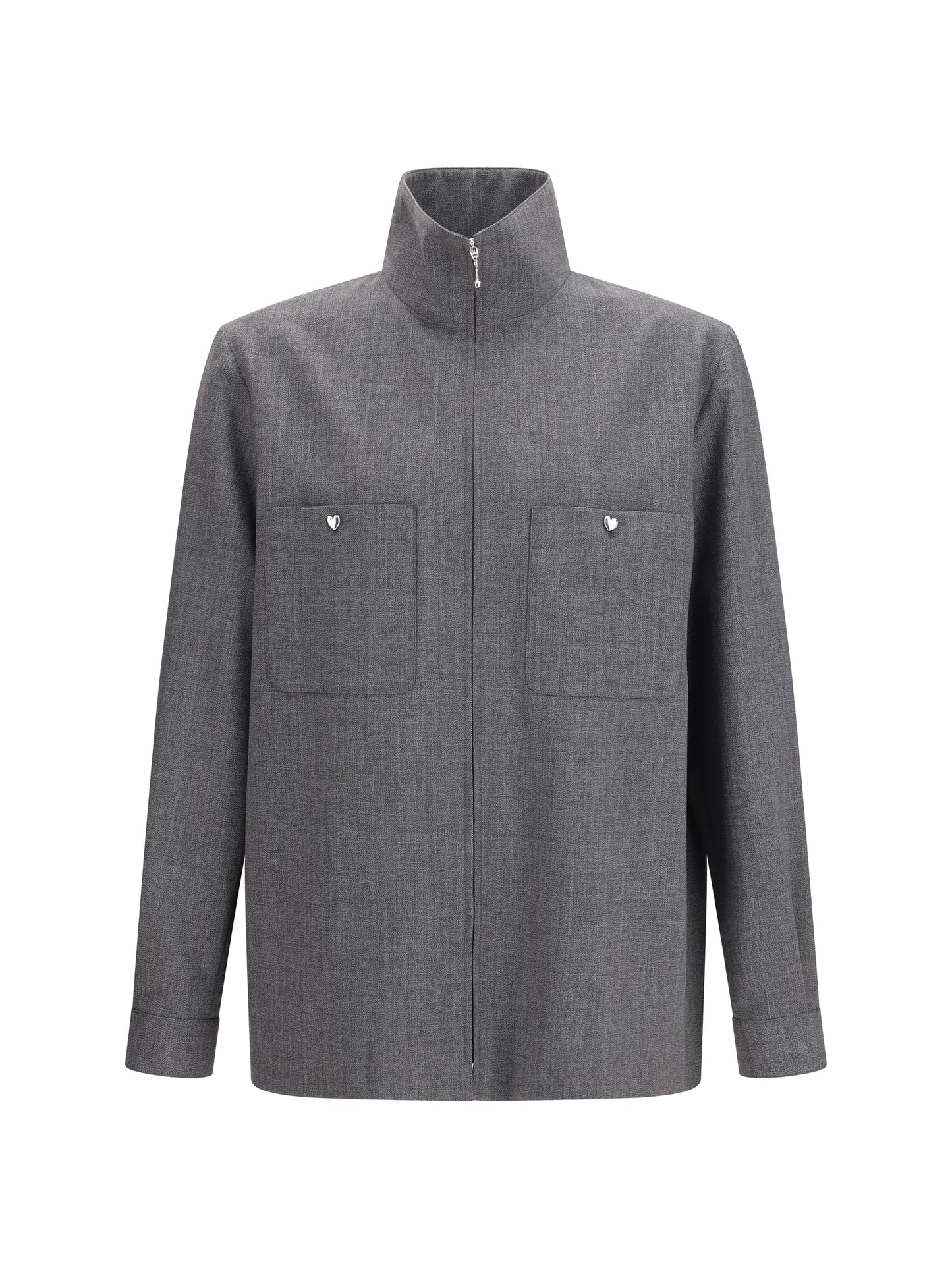 VALENTINO Mouliné wool shirt Jacket