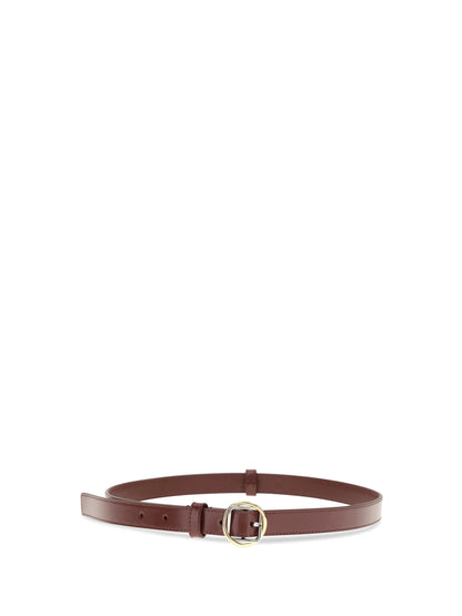 Jacquemus Salon slim Belt - Burgundy