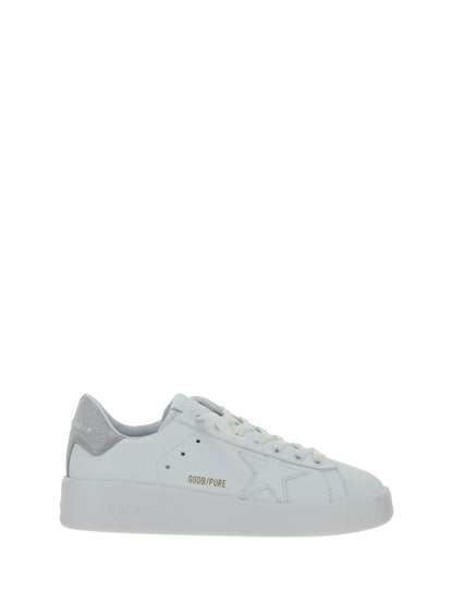 Golden Goose Pure Star Sneakers - White/Silver