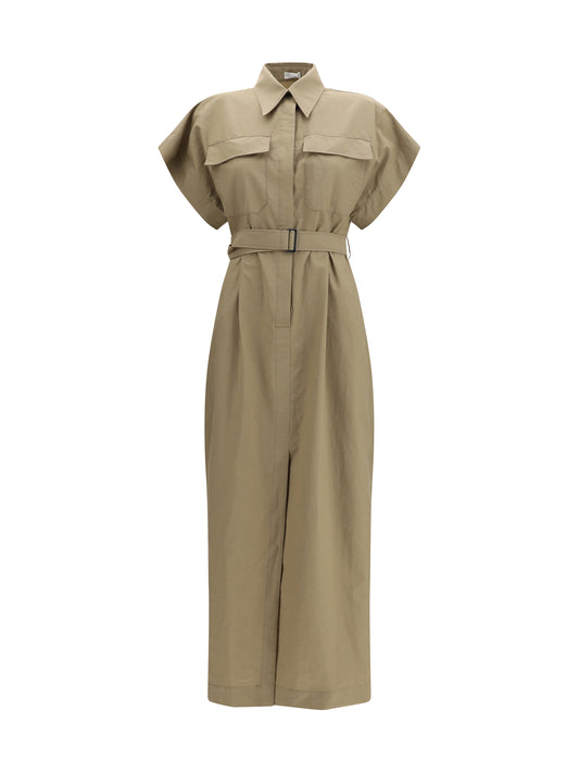 BRUNELLO CUCINELLI Pocket belted midi Dress