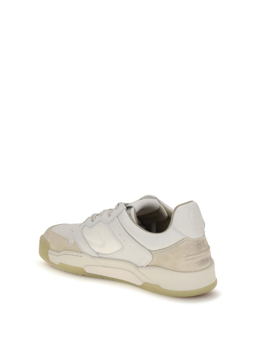 Christian Louboutin Bsktball 1 Retro Sneakers - Egg Shell/White