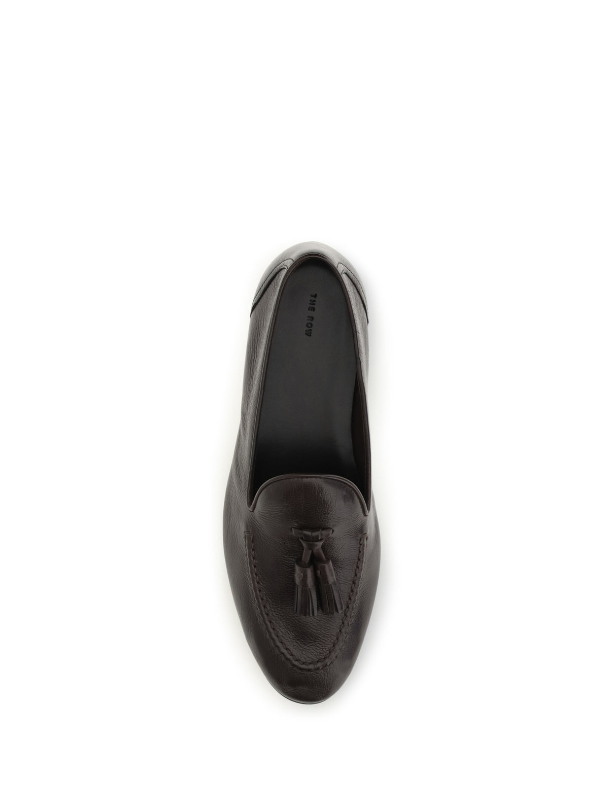 The Row Caden leather Loafers - Deep Brown
