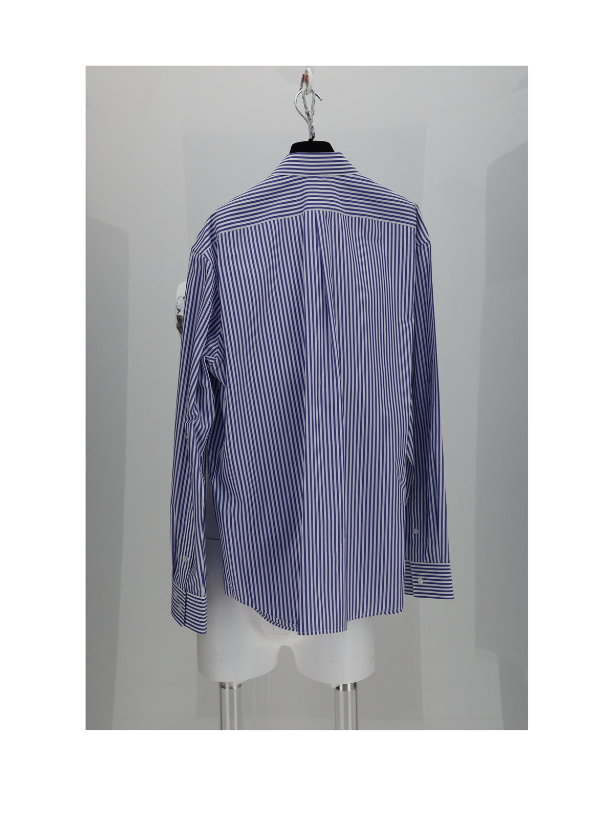Celine LOOSE SHIRT - Craie/Bleu