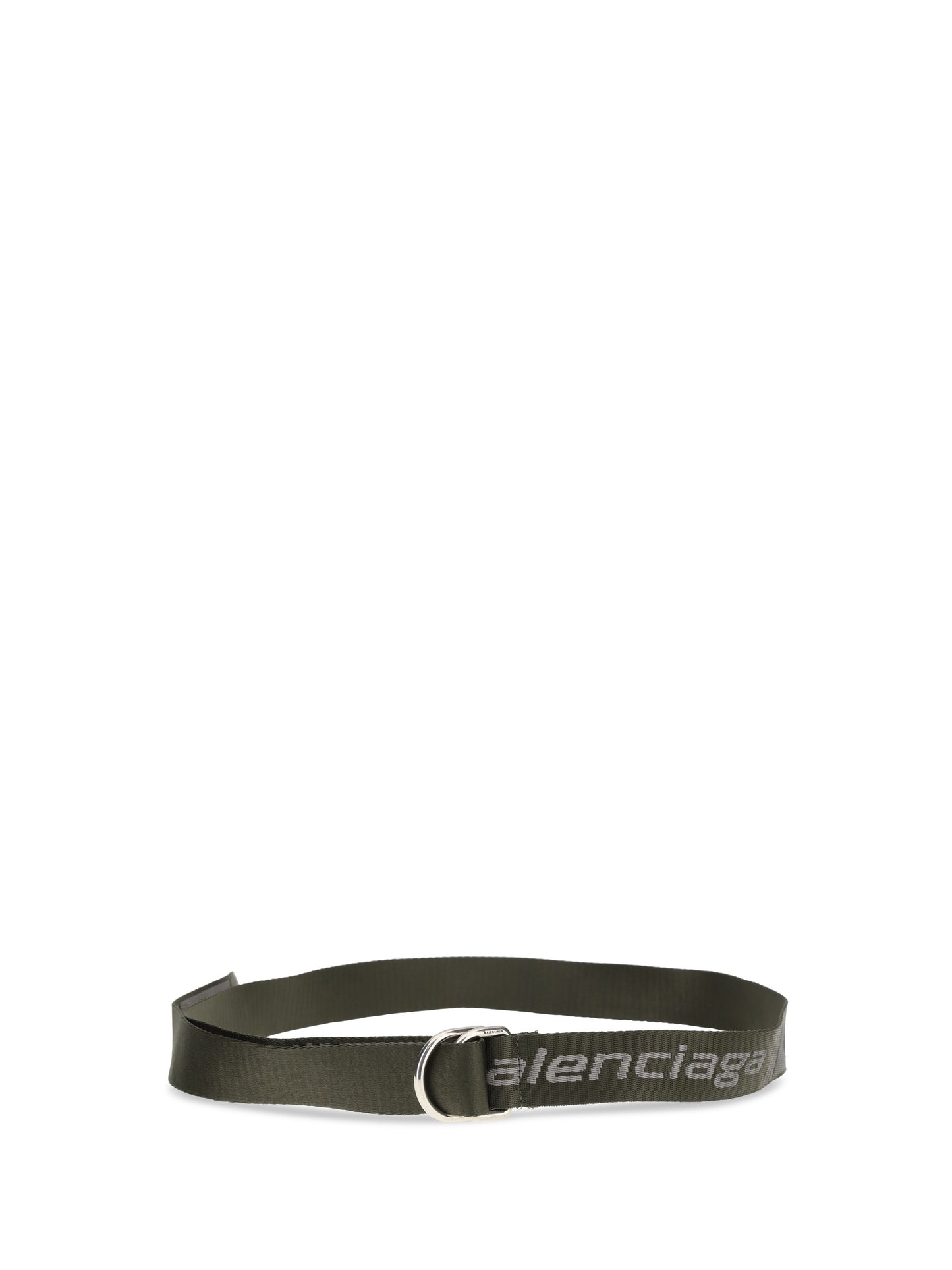 BALENCIAGA D Ring Belt in jacquard canvas