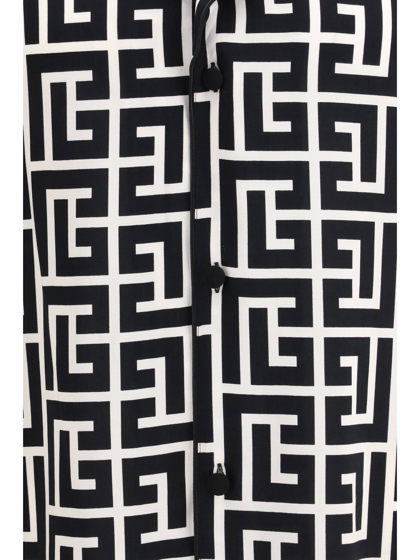 BALMAIN Monogram-print pajama Shirt