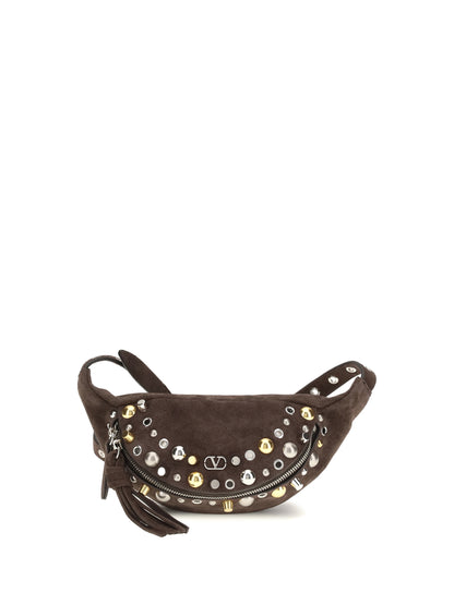 Valentino Garavani Nellcôte suede Fanny Pack - Testa Di Moro