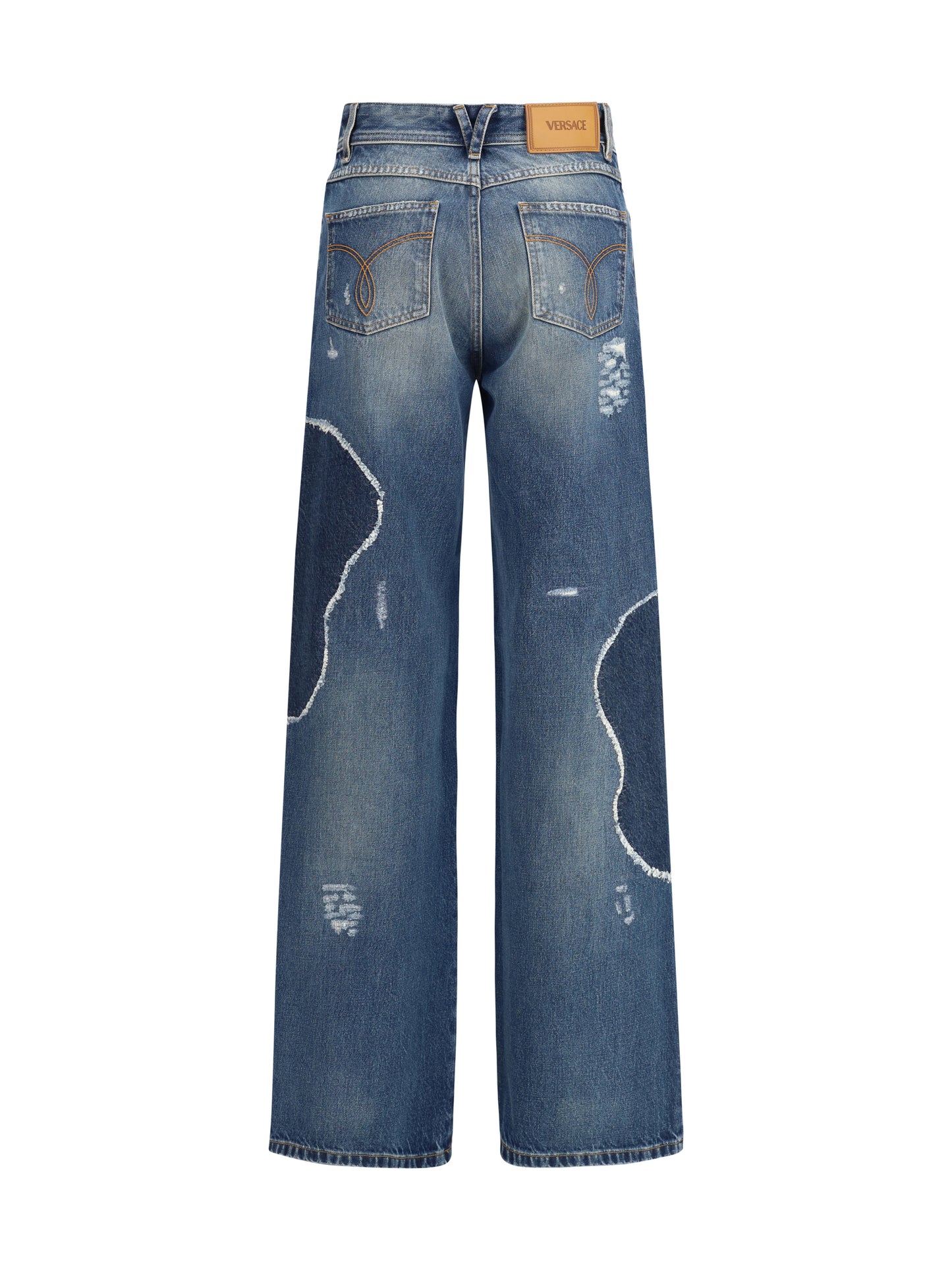 VERSACE Cotton Denim Jeans