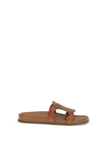 Celine TRIOMPHE SLIDE 10 - Tan