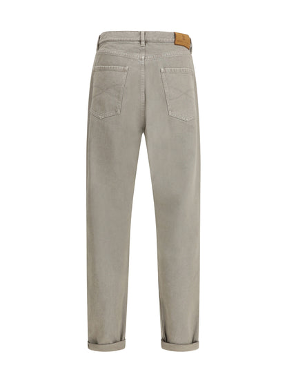 BRUNELLO CUCINELLI Garment-dyed denim Pants
