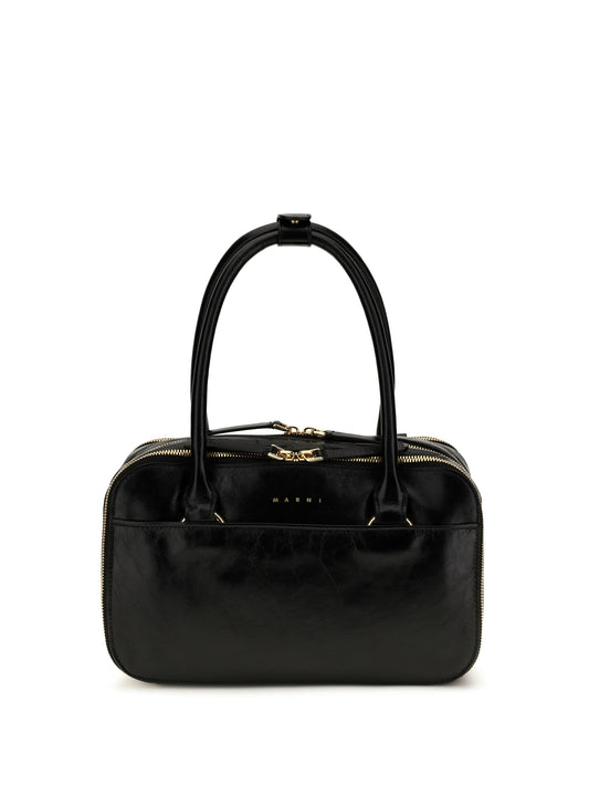 Marni Small Boxyne Handbag - Black