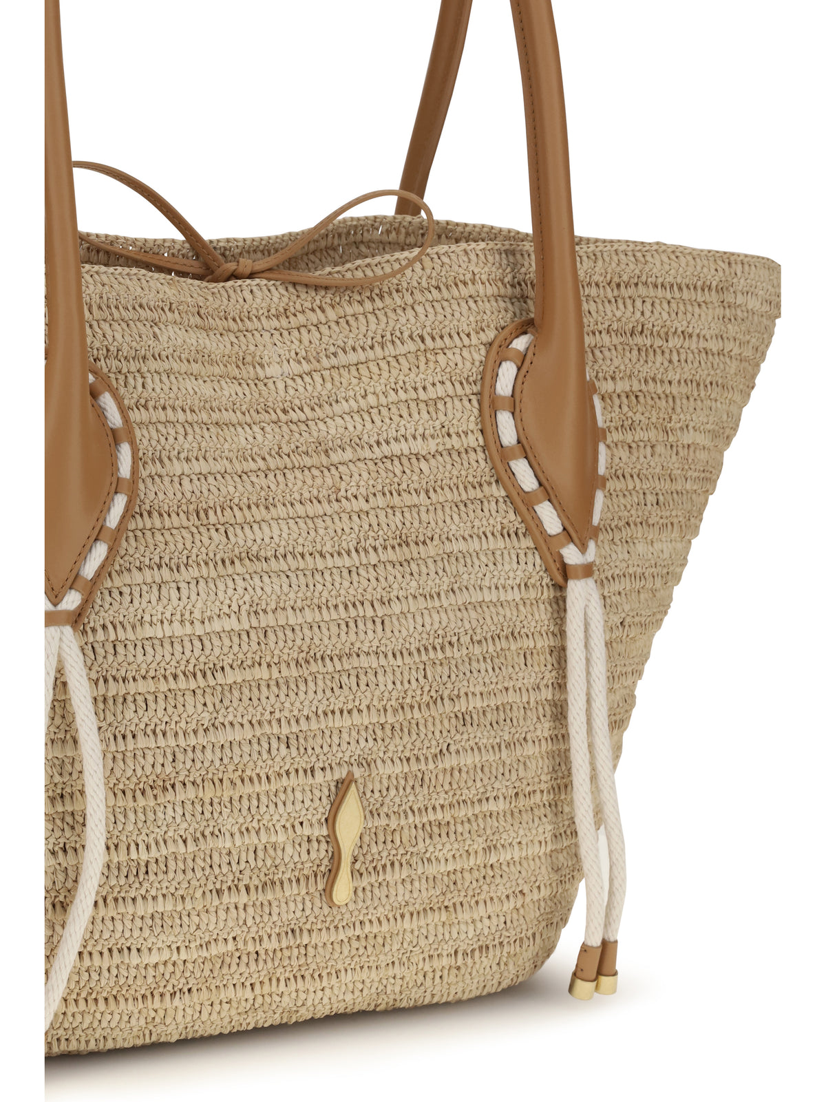 Christian Louboutin Large Venus Basket Shoulder Bag - Natural/Leather