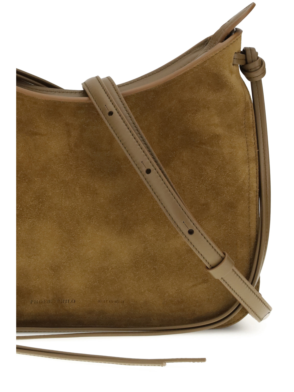 Phoebe Philo Gig Shoulder Small - Toffee Silver