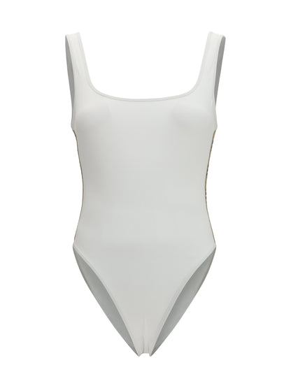 BURBERRY One-piece Swimsuit with Check trim