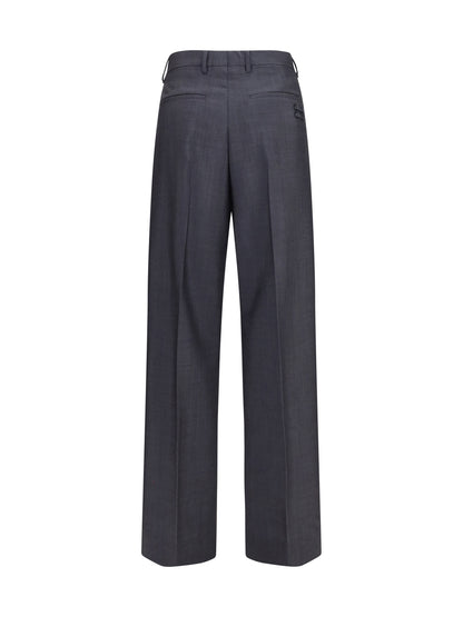 Miu Miu Kid mohair Pants - Anthracite