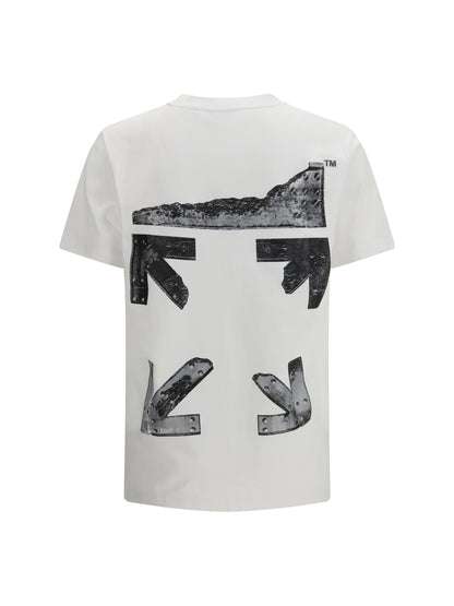 OFF-WHITE Metal Arrow slim short-sleeve T-shirt