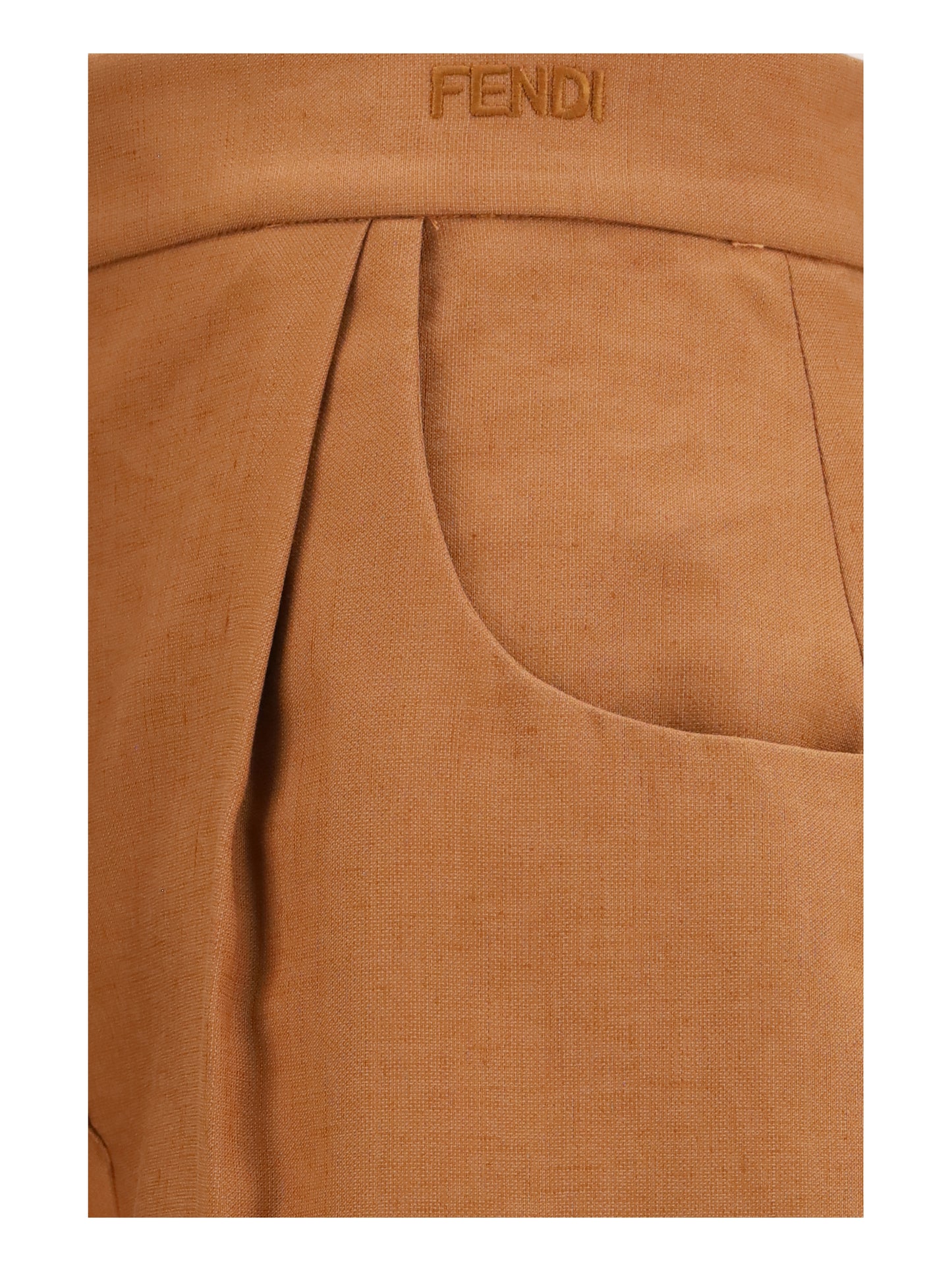 FENDI Cotton and linen balloon Pants