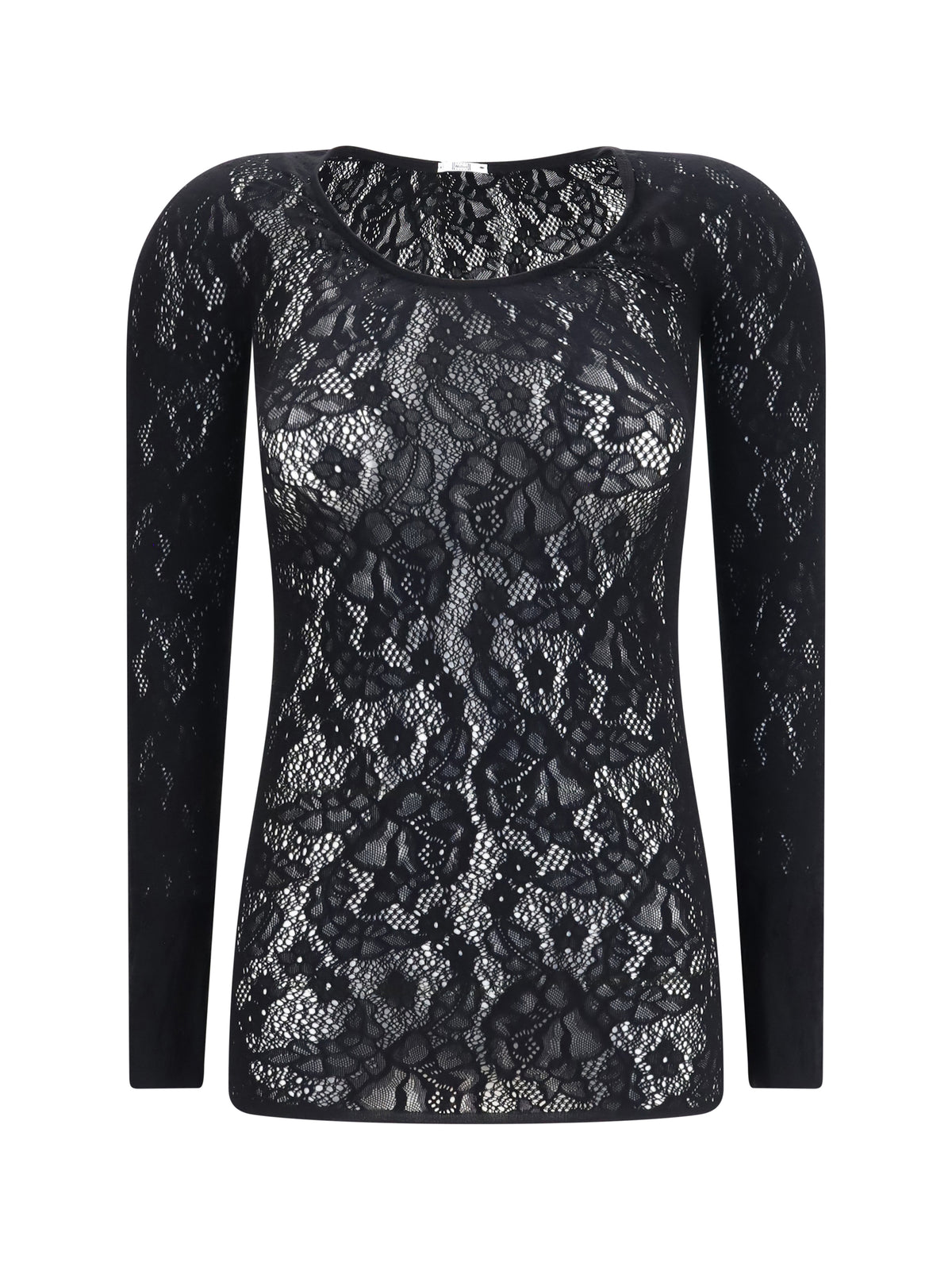 Wolford Infinite Rose Net long-sleeve Top - Black