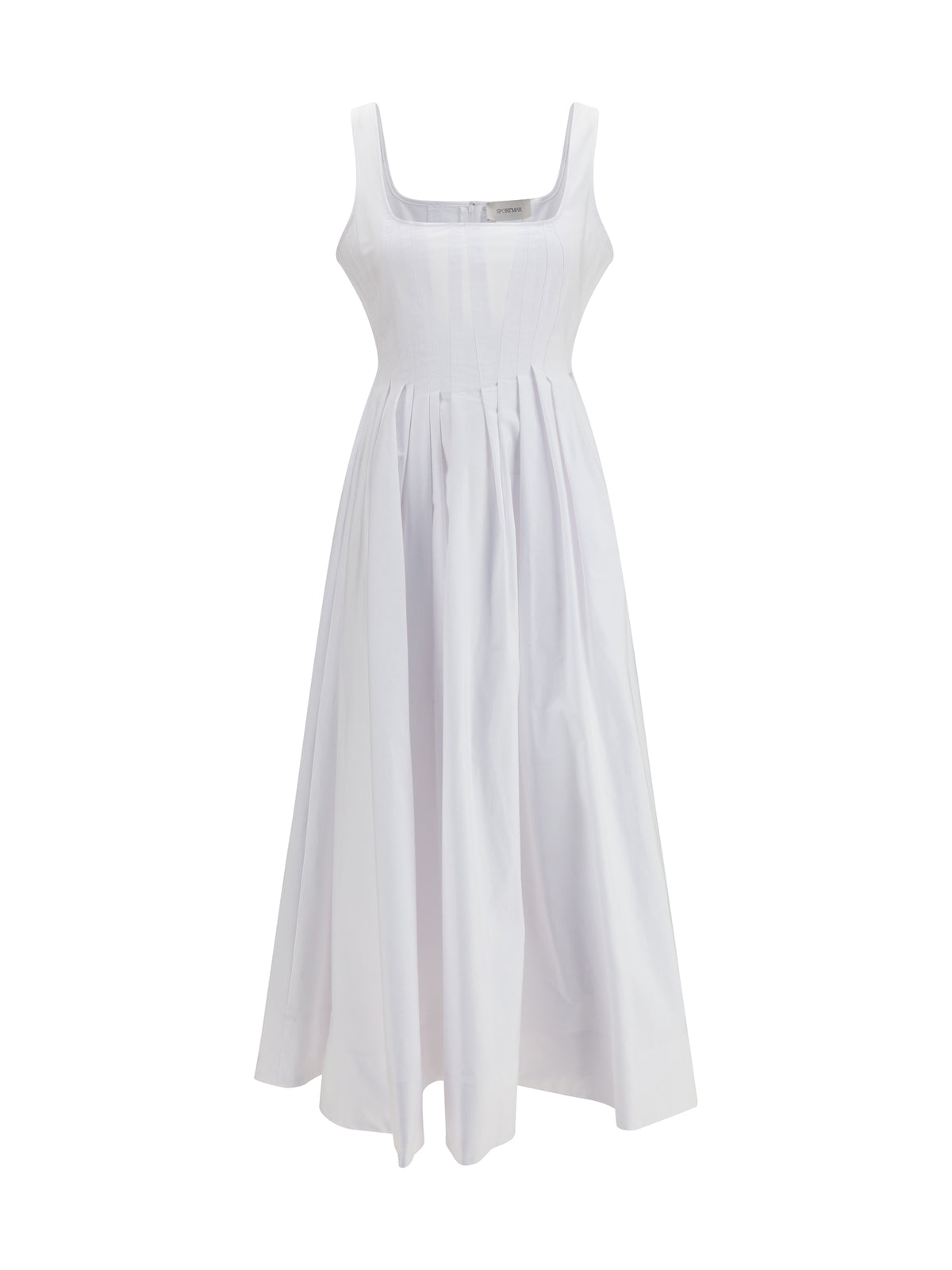 Max Mara Sportmax Long Giro Dress - White Ottico
