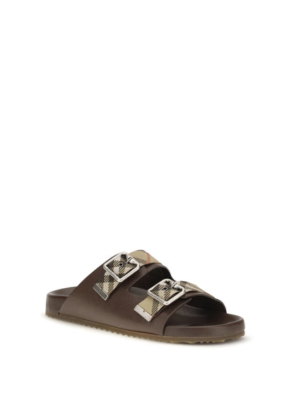 Burberry Urchin Sandals - Mid Brown