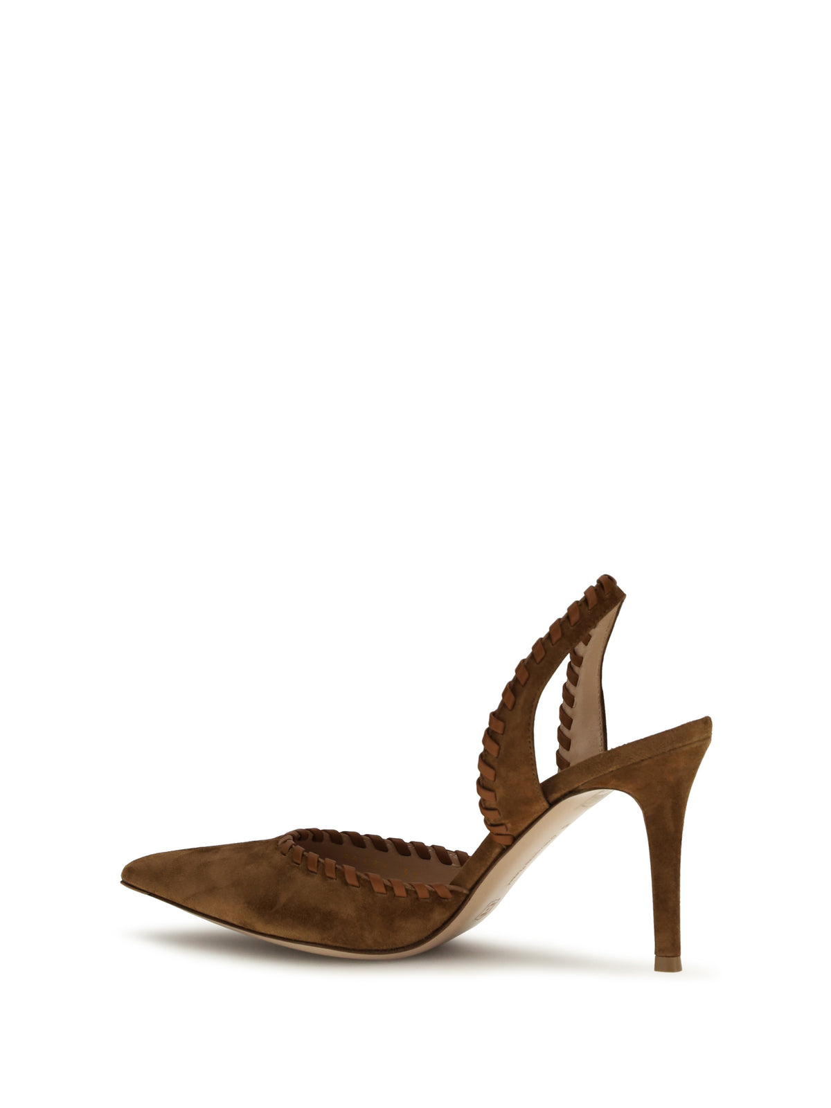 Gianvito Rossi Suede Pumps - Luggage+Sedona