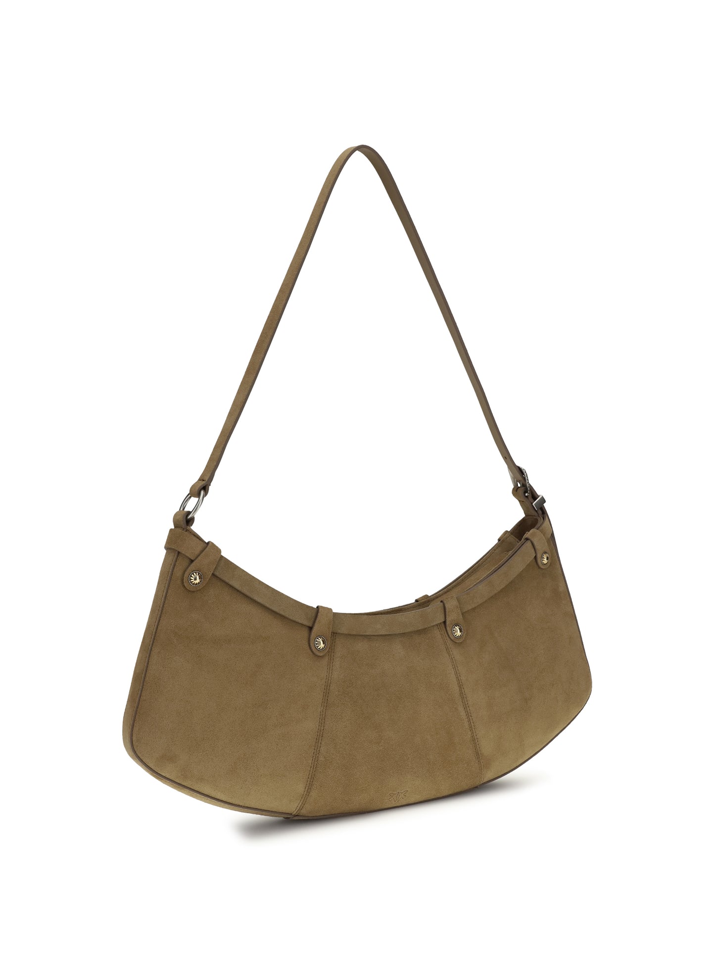 PINKO Large Pocket Body Shoulder Bag in suede