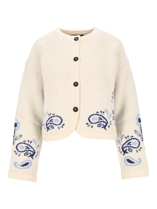 Alanui Island Roots Scarf Jacket - White