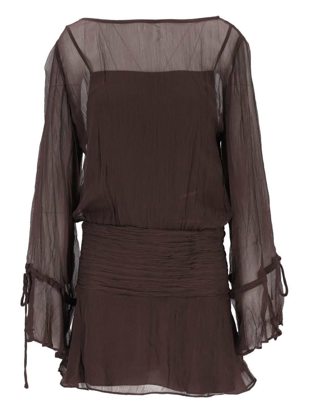 Staud Mini Dress "Beatrix" - Brown