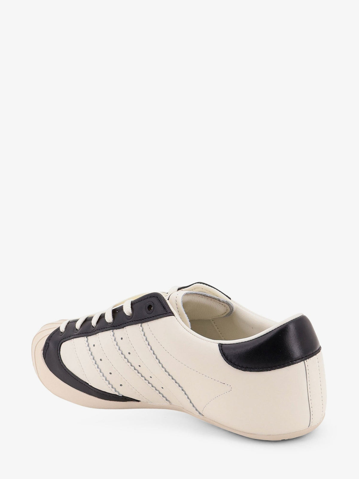 Y-3 Leather and rubber sneakers - White