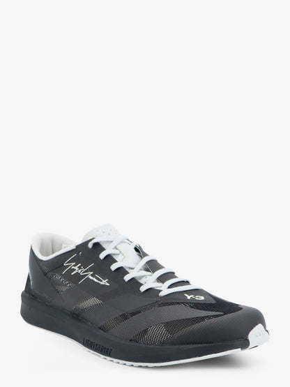 Y-3 Mesh sneakers with embroidered logo on the side - Black