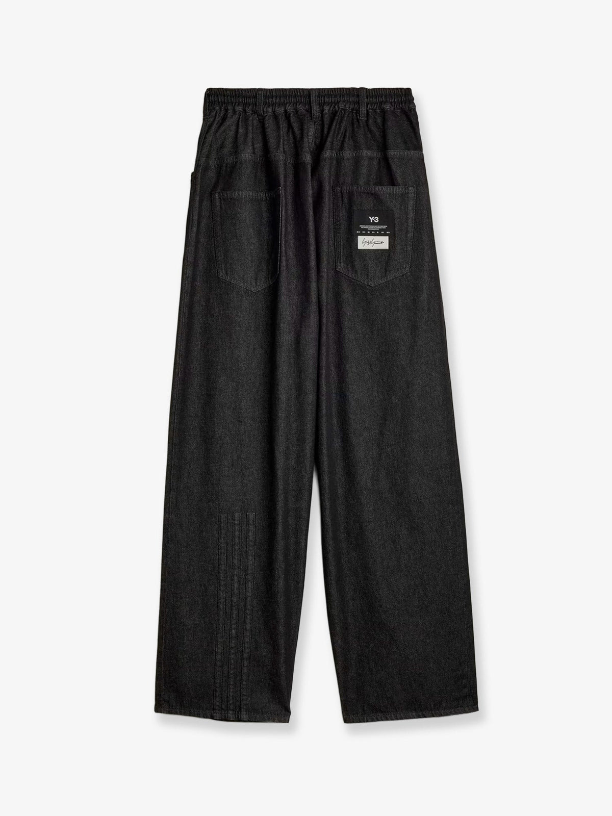 Y-3 Black denim trousers
