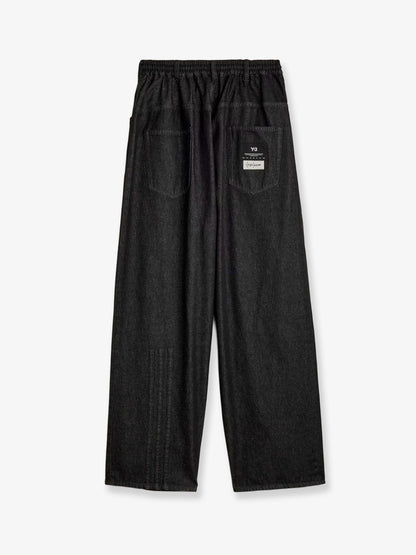 Y-3 Black denim trousers