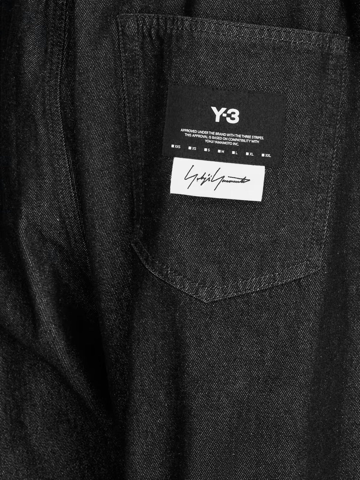 Y-3 Black denim trousers