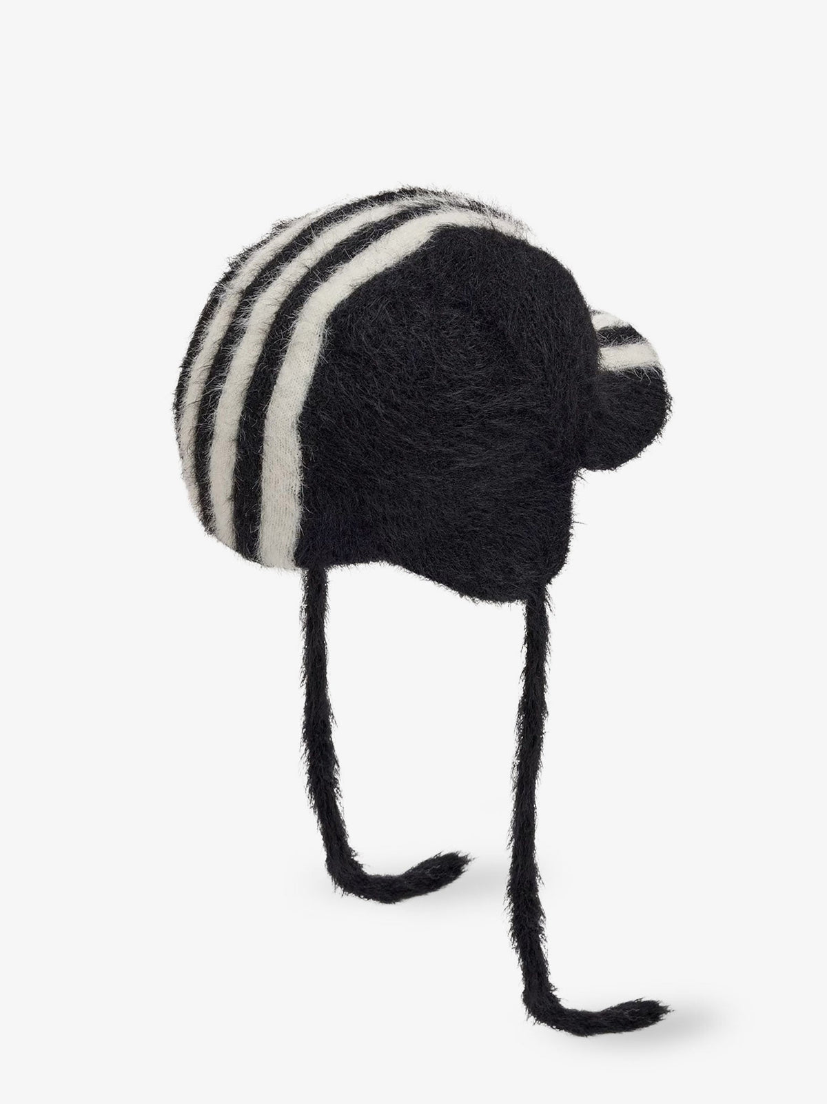 Y-3 Hat with earflaps and drawstrings - Black