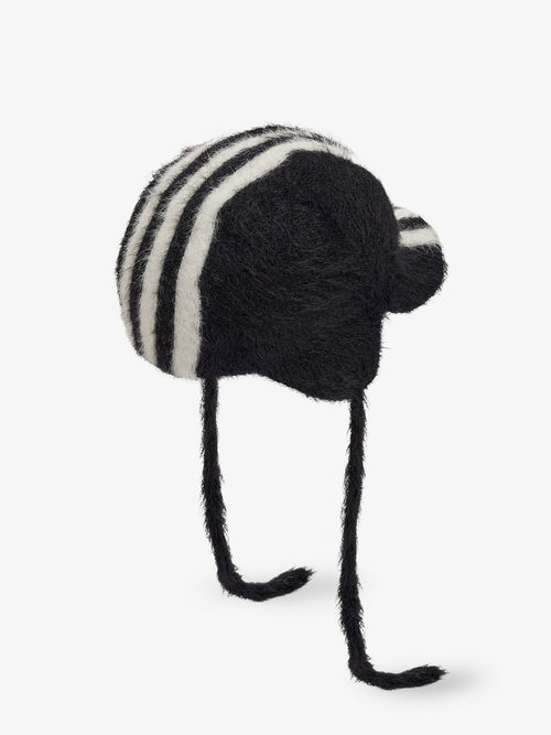 Y-3 Hat with earflaps and drawstrings - Black