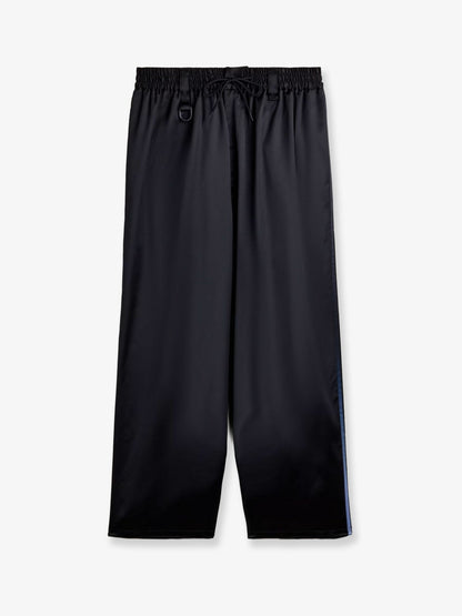 Y-3 Technical fabric trousers with iconic side stripes - Black