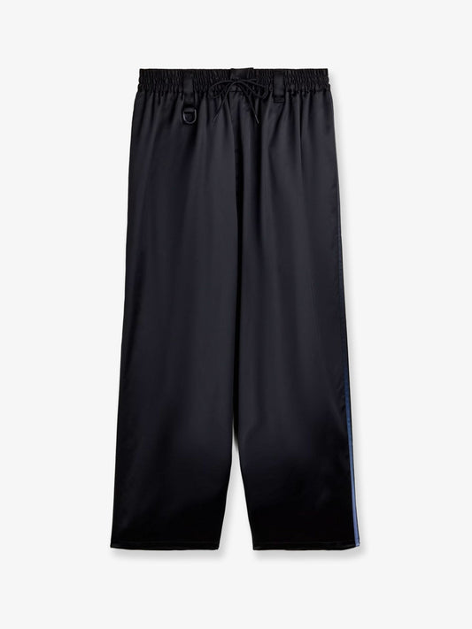 Y-3 Technical fabric trousers with iconic side stripes - Black
