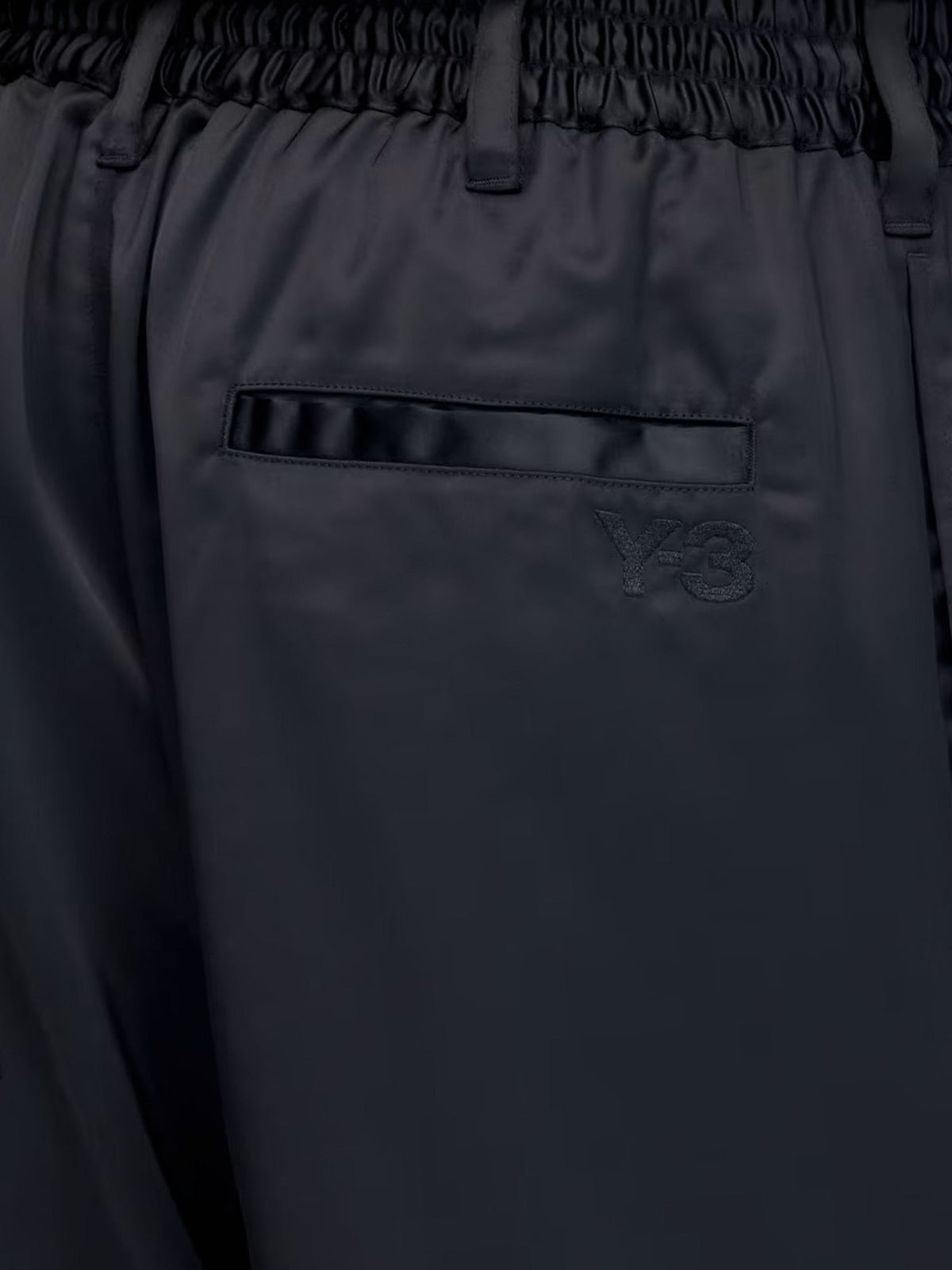 Y-3 Technical fabric trousers with iconic side stripes - Black