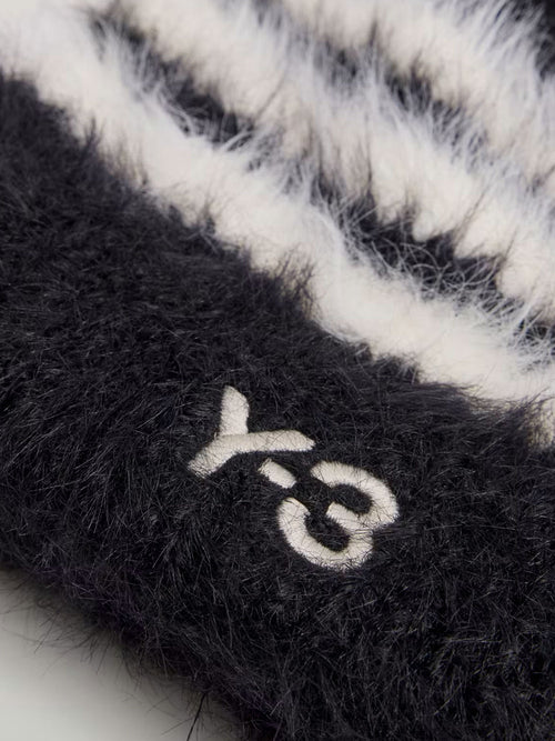 Y-3 Knit hat with logo embroidery - Black