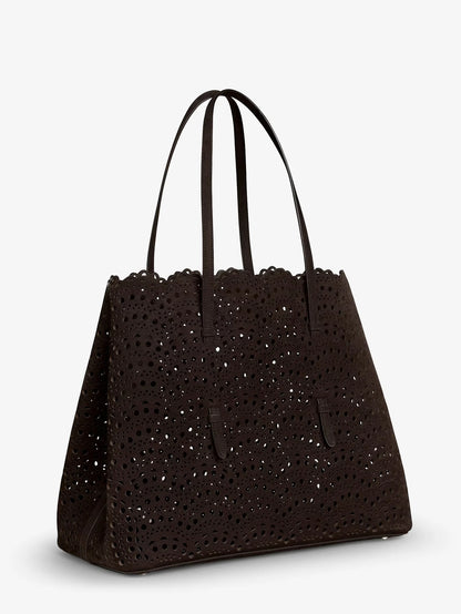ALAÏA - Mina 37 leather with Vienne motif shoulder bag