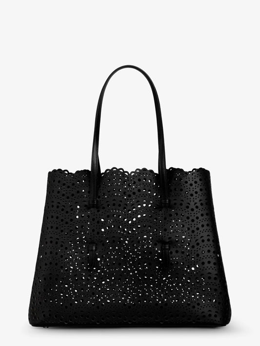 Alaia Mina 37 Leather Shoulder Bag With Vienne Motif