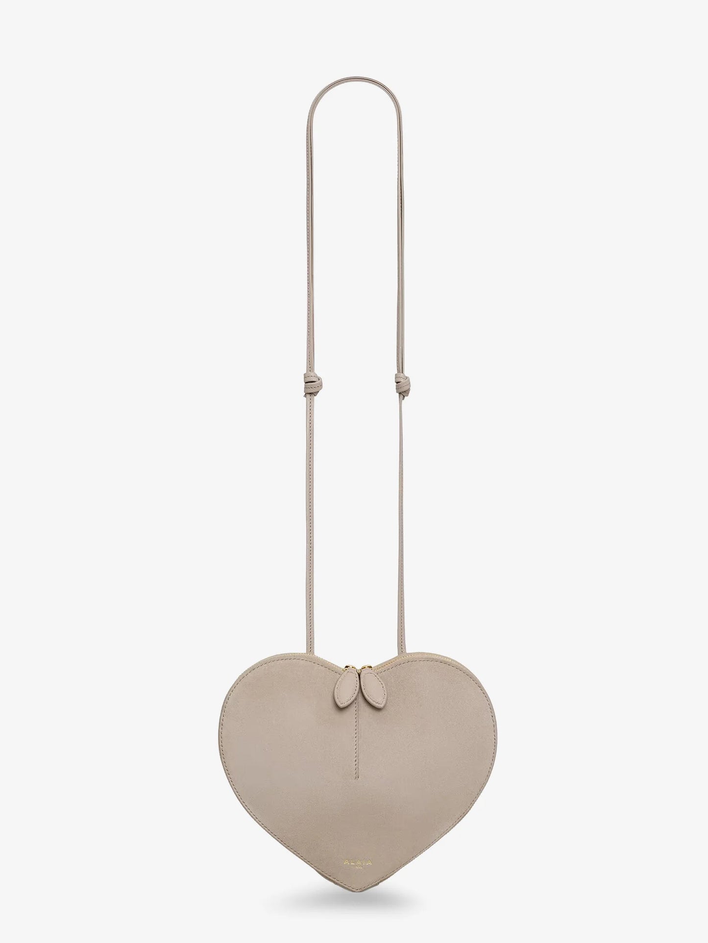 ALAÏA - Le Coeur suede and leather crossbody bag