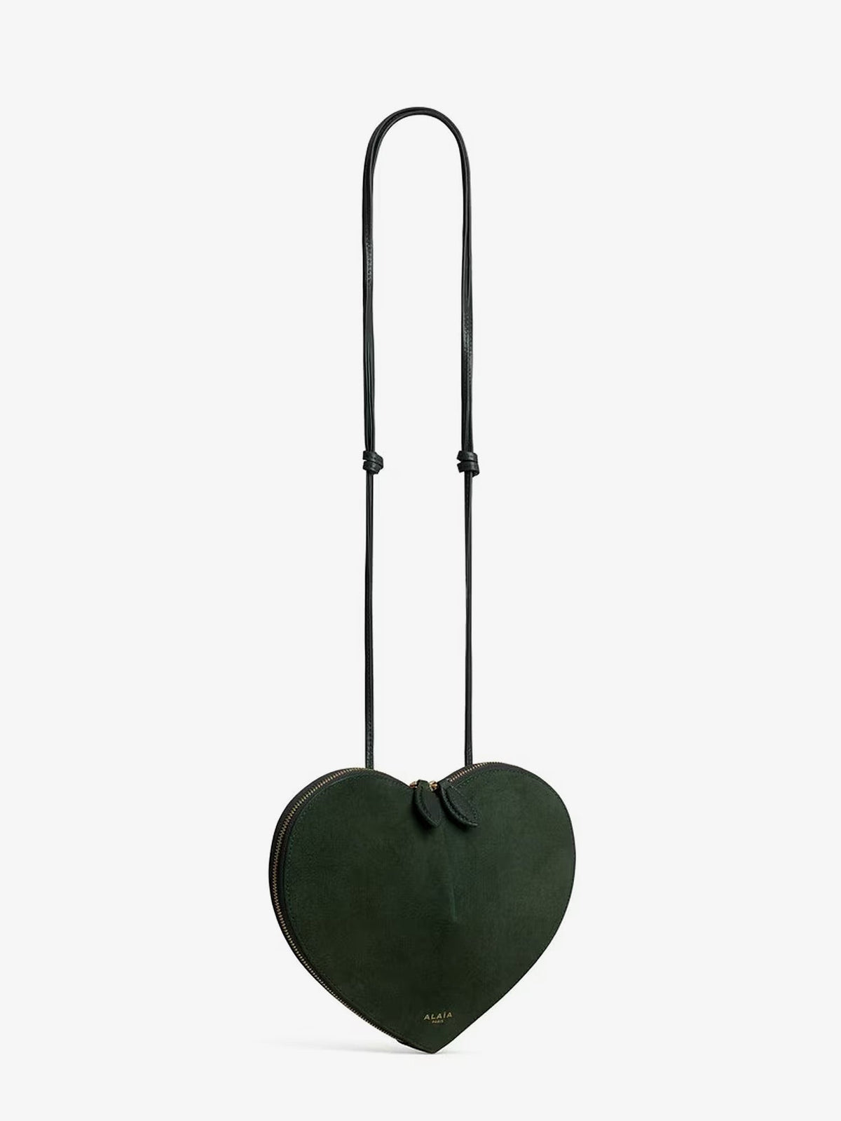 Alaia Le Coeur suede crossbody bag - Vertlichen