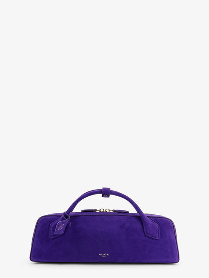 Alaia Teckel Clutch suede handbag - Iris