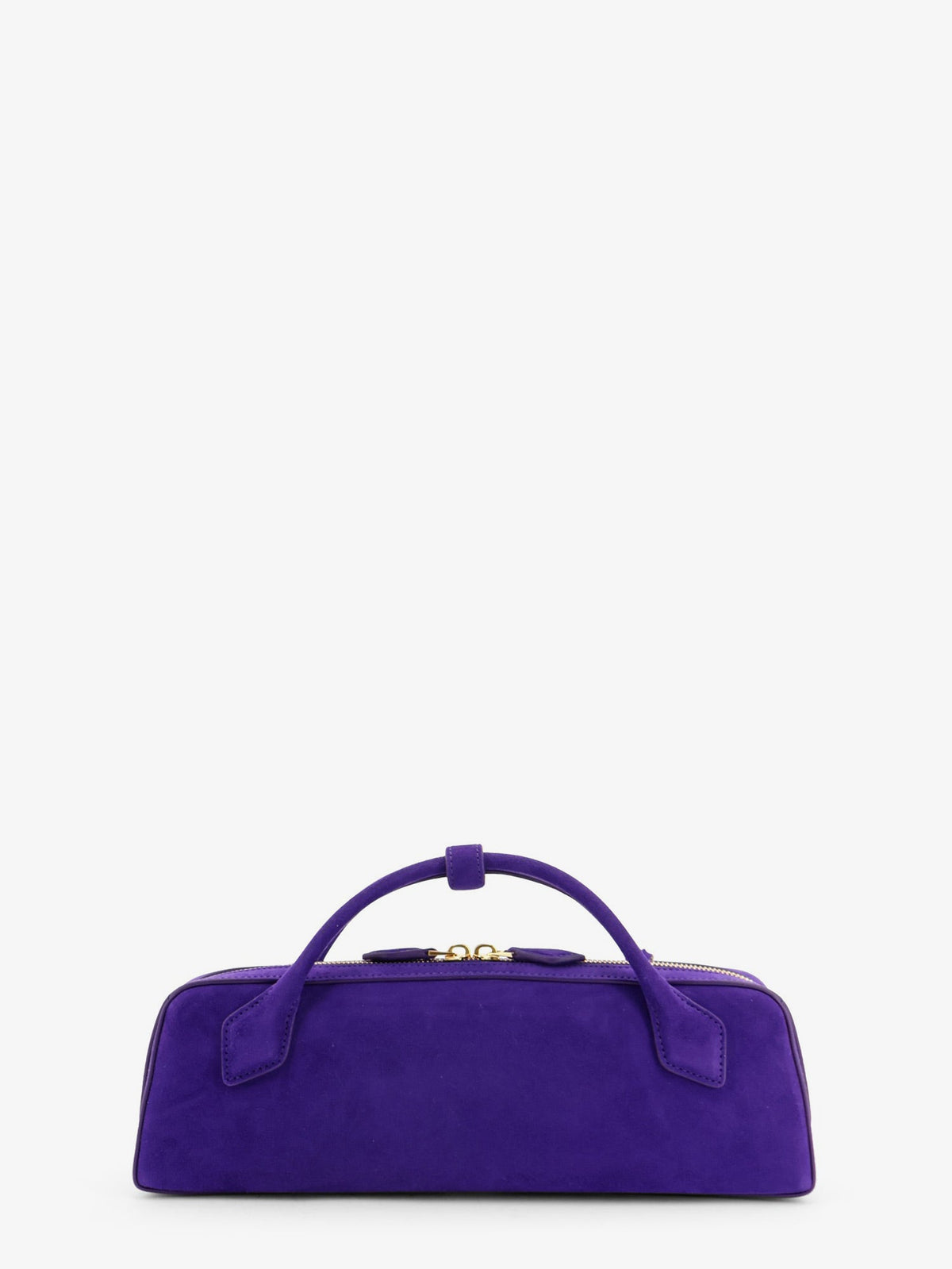 Alaia Teckel Clutch suede handbag - Iris