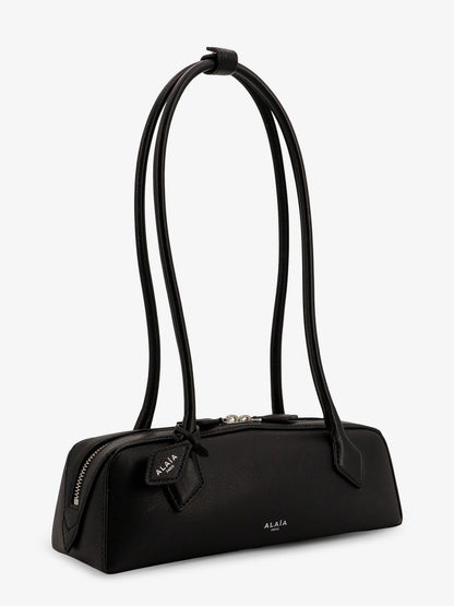 Alaia Teckel Small leather shoulder bag - Noir