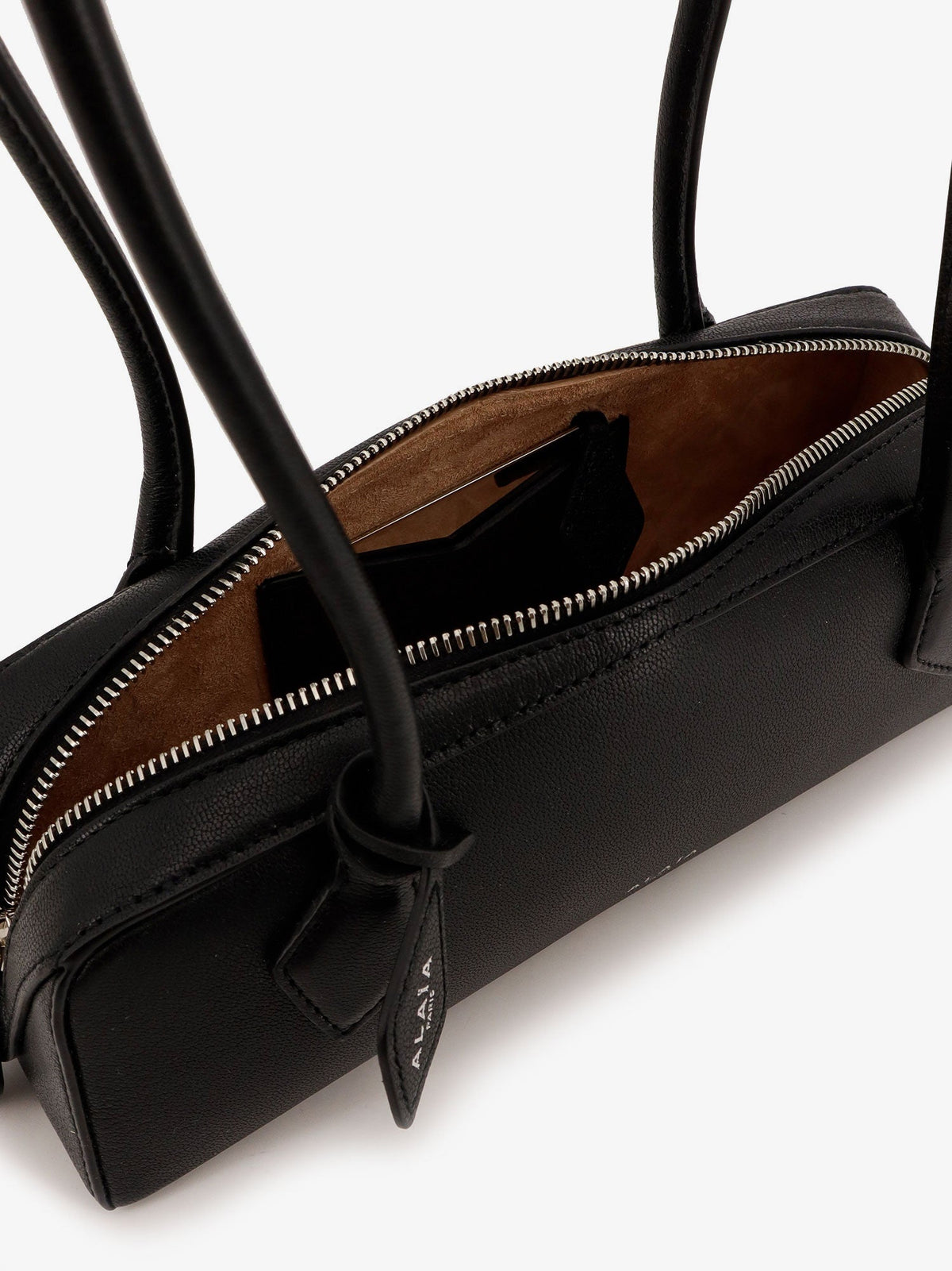 Alaia Teckel Small leather shoulder bag - Noir