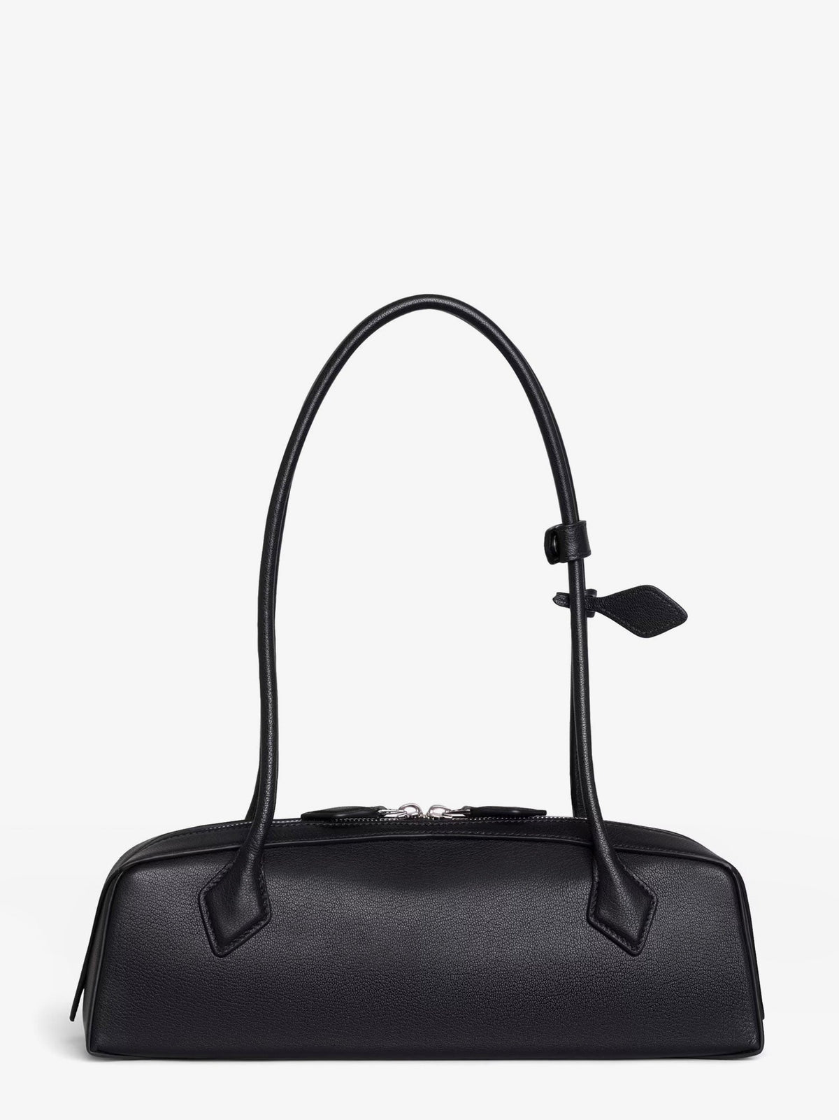 Alaia Le Teckel Medium leather shoulder bag - Noir
